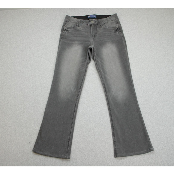 Democracy Jeans Womens 8 Gray Cotton Blend Bootcut Ab Technology - Picture 1 of 6